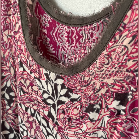 Free People High Low Flowy Printed Midi Dress - Picture 5 of 6